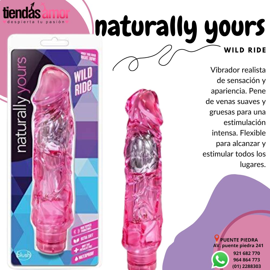 VIBRADOR NATURALLY PRODUCTO AMERICANO SEXSHOP TIENDAS AMOR LIMA